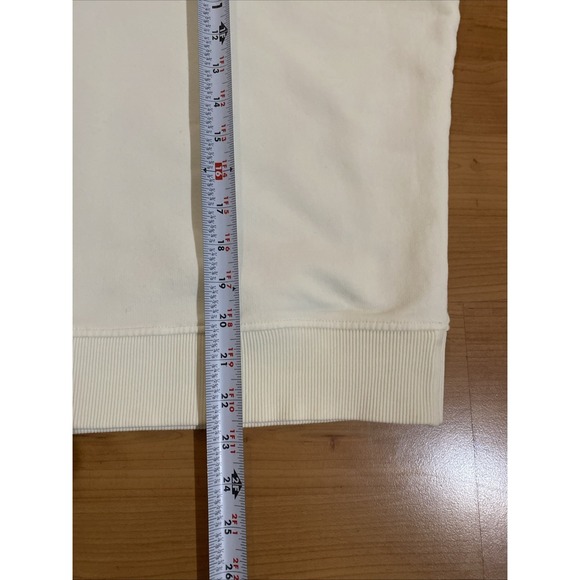 Marcella NYC Cut Out Sweatshirt Ivory Pullover Women's Size Medium - Picture 9 of 13